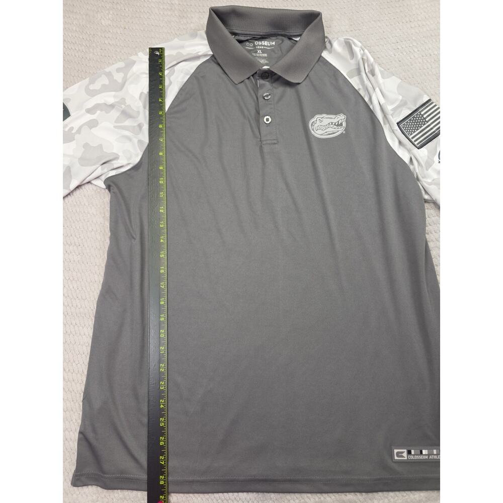 Colosseum Shirt Mens XL Florida Gators Oht Military Camo Gray Polo - Picture 2 of 6